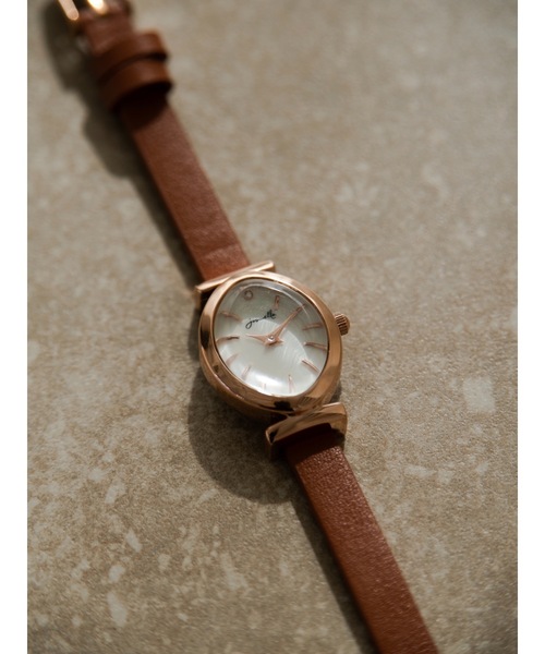 JUMELLE（ジュメロ）の「JMレザースリムウォッチ（アナログ腕時計・レディース・ブラック/ブラウン・FREE）」の20枚目の写真