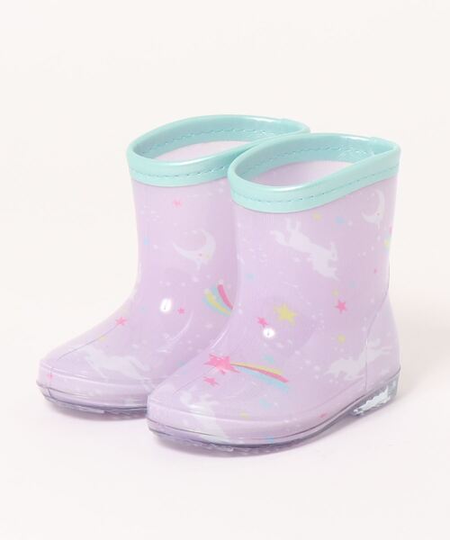 FABHUG (ファブハグ)の「MILKY UNICORNレインシューズ #ユニコーン(レインシューズ・キッズ・パープル/ネイビー・16cm/17cm/19cm/20cm/18cm/13cm/15cm/14cm)」の2枚目の写真