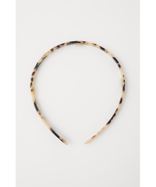 MOUSSY（マウジー）の「MARBLE ヘッドバンド（カチューシャ・レディース・アイボリー/ブラウン・FREE）」の2枚目の写真