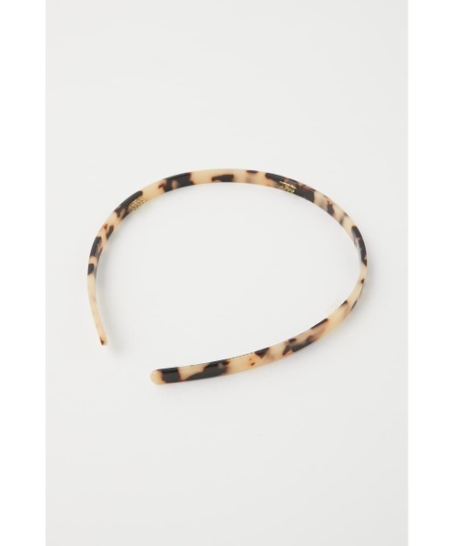 MOUSSY（マウジー）の「MARBLE ヘッドバンド（カチューシャ・レディース・アイボリー/ブラウン・FREE）」の4枚目の写真