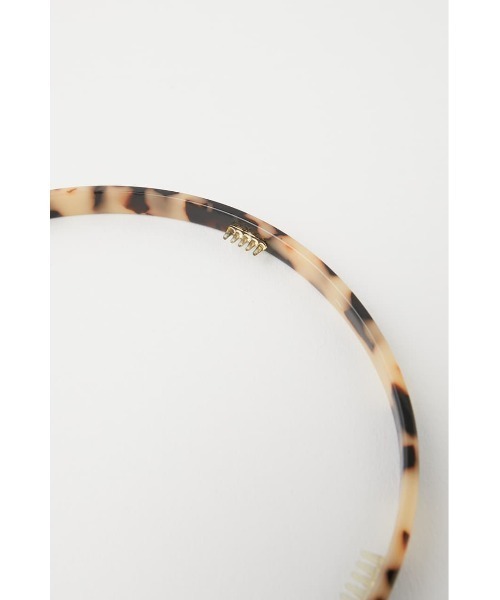 MOUSSY（マウジー）の「MARBLE ヘッドバンド（カチューシャ・レディース・アイボリー/ブラウン・FREE）」の7枚目の写真