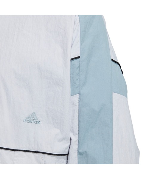 adidas(アディダス)の「アディダス adidas ワーディング ウーブンジャケット(ナイロンジャケット・メンズ・ブラック/グレー/ネイビー・M/3L/L/LL)」の8枚目の写真