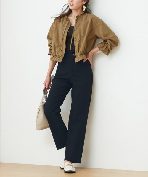 Tuche（トゥシェ）の「Tuche/トゥシェ ストレートスタイル レギンスパンツ ハイライズ（その他パンツ・レディース・ベージュ系その他/ブラック/グリーン系その他・MEDIUM/LARGE/X-LARGE/SMALL）」の5枚目の写真