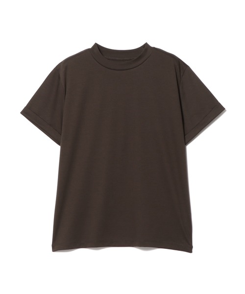 ESTNATION(エストネーション)の「【CLASSY. 11月号 掲載】ESTNATION / コットンスムースクルーネックTシャツ(Tシャツ/カットソー・レディース・ブラック/ベージュ/ネイビー/オフホワイト/グリーン/ブラウン・FREE)」の4枚目の写真