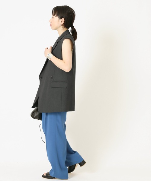 journal standard L'essage（ジャーナルスタンダードレサージュ）の「CERAMICA ベスト◆（その他アウター・レディース・チャコールグレー/ベージュ・FREE）」の6枚目の写真