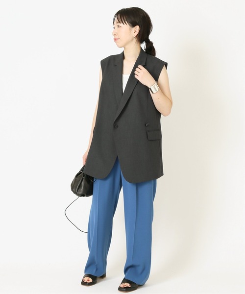 journal standard L'essage（ジャーナルスタンダードレサージュ）の「CERAMICA ベスト◆（その他アウター・レディース・チャコールグレー/ベージュ・FREE）」の7枚目の写真