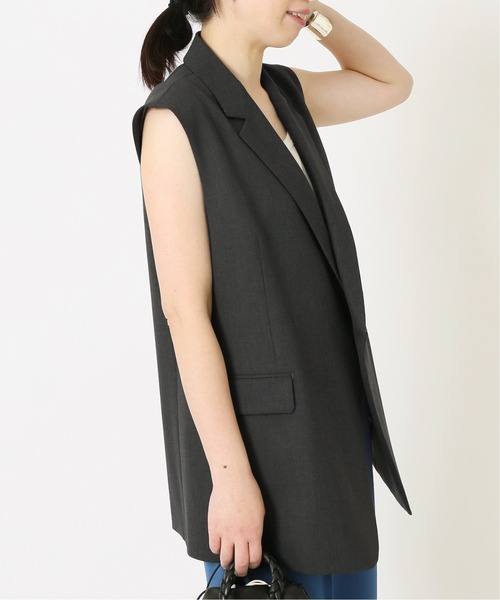 journal standard L'essage（ジャーナルスタンダードレサージュ）の「CERAMICA ベスト◆（その他アウター・レディース・チャコールグレー/ベージュ・FREE）」の9枚目の写真