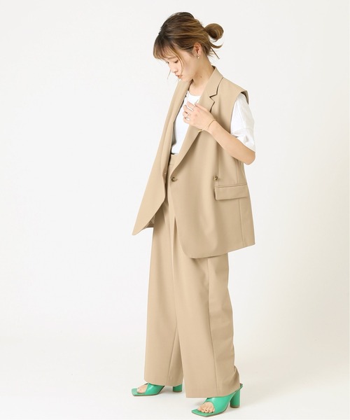 journal standard L'essage（ジャーナルスタンダードレサージュ）の「CERAMICA ベスト◆（その他アウター・レディース・チャコールグレー/ベージュ・FREE）」の12枚目の写真