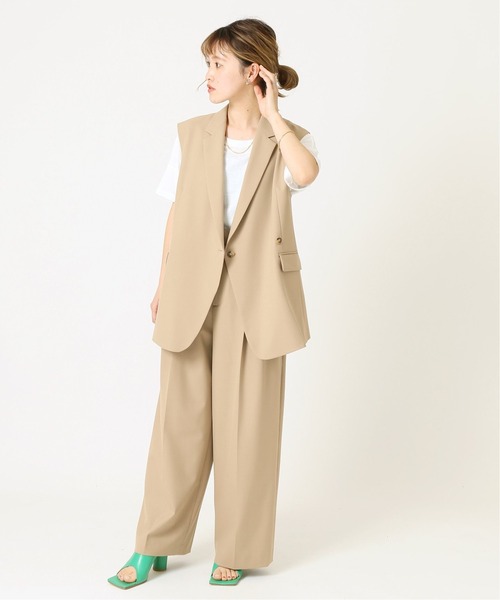 journal standard L'essage（ジャーナルスタンダードレサージュ）の「CERAMICA ベスト◆（その他アウター・レディース・チャコールグレー/ベージュ・FREE）」の16枚目の写真