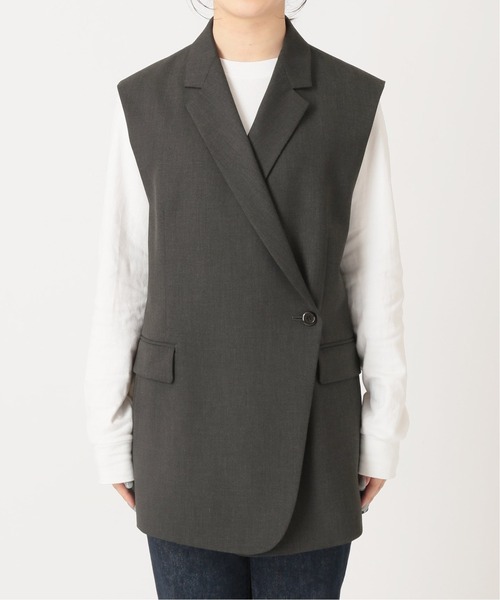 journal standard L'essage（ジャーナルスタンダードレサージュ）の「CERAMICA ベスト◆（その他アウター・レディース・チャコールグレー/ベージュ・FREE）」の18枚目の写真