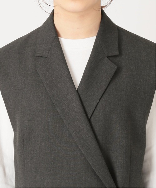 journal standard L'essage（ジャーナルスタンダードレサージュ）の「CERAMICA ベスト◆（その他アウター・レディース・チャコールグレー/ベージュ・FREE）」の21枚目の写真