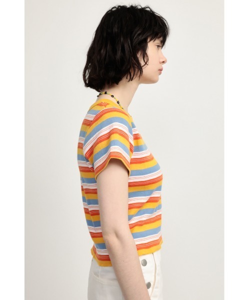 SLY（スライ）の「MULTI BORDER TEE マルチボーダー Tシャツ（T