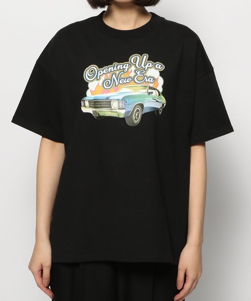 PAGEBOY（ページボーイ）の「アメリカンロックアートT（Tシャツ/カットソー・レディース・オフホワイト/ブラック/チャコール・FREE）」の17枚目の写真