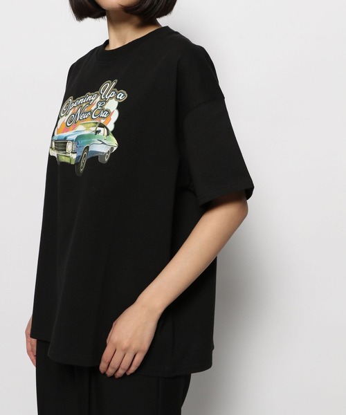 PAGEBOY（ページボーイ）の「アメリカンロックアートT（Tシャツ/カットソー・レディース・オフホワイト/ブラック/チャコール・FREE）」の21枚目の写真