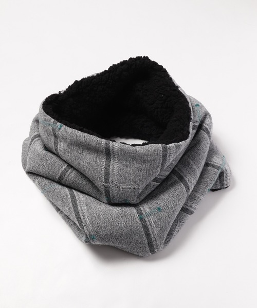sneeuw（スニュウ）の「ノスタルジックJQネックウォーマー（ネックウォーマー/スヌード・レディース・チャコールグレー/ブラウン・ONESIZE）」の14枚目の写真