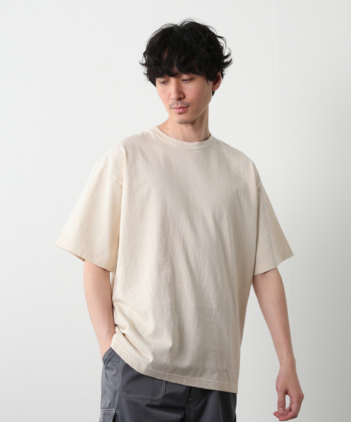 JOURNAL STANDARD J.S HOMESTEAD（ジャーナルスタンダードホームステッド）の「【J.S.Homestead】CUT DOWN ショートスリーブTシャツ（Tシャツ/カットソー・メンズ・アイボリー/ネイビー/ホワイト・X-LARGE/LARGE/SMALL/MEDIUM）」の3枚目の写真