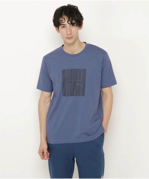 MIZUNO SPORTS STYLE（ミズノスポーツスタイル）の「グラフィックＴシャツ　［ユニセックス］（Tシャツ/カットソー・メンズ・ブラック/ホワイト/ダークブルー・XL/M/L/S）」の3枚目の写真