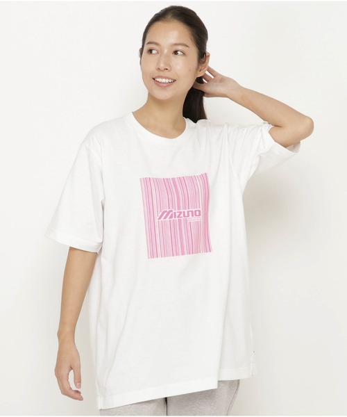 MIZUNO SPORTS STYLE（ミズノスポーツスタイル）の「グラフィックＴシャツ　［ユニセックス］（Tシャツ/カットソー・メンズ・ブラック/ホワイト/ダークブルー・XL/M/L/S）」の7枚目の写真