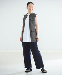 Demi-Luxe BEAMS | Demi-Luxe BEAMS / セミワイド イージーパンツ(その他パンツ)