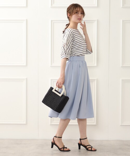 couture brooch（クチュールブローチ）の「◆【定番人気！】フェイクパールハンドルペーパートート（ハンドバッグ・レディース・ブラック/ナチュラル・00）」の11枚目の写真