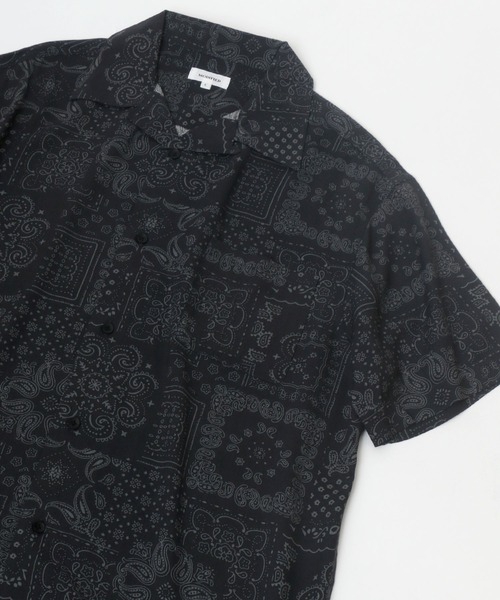 MARUKAWA（マルカワ）の「レーヨン 総柄 無地 オープンカラー アロハシャツ（シャツ/ブラウス・メンズ・ホワイト/ライトグレー/ブラック/ベージュ/ブルー/ホワイト系その他/ブラック系その他/グレー系その他/ブラウン系その他/チャコール/ホワイト系その他2/ブラック系その他2/ブラック系その他3/ブラック系その他4/ブラック系その他5/ブラック系その他6/ブラック系その他7/ブラック系/ブラック系1/ブラック系2/ブラック系3・LL/M/L/S）」の13枚目の写真