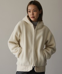 HERENCIA | キルトドッキング ボアフリース パーカー(その他アウター)