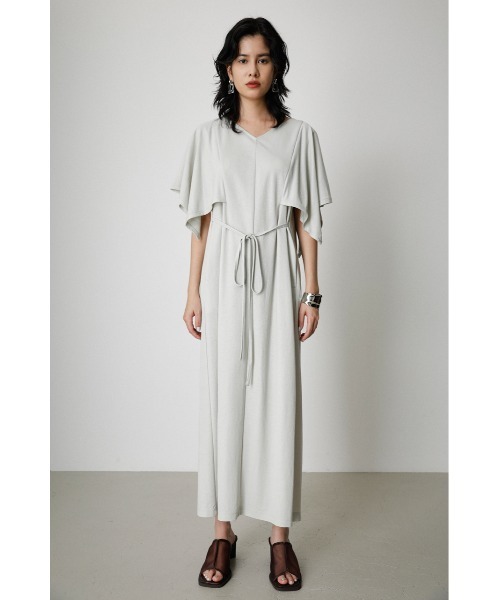 AZUL by moussy（アズールバイマウジー）の「A/F WIDE RELAX ONEPIECE/アークティックフィールワイドリラックスワンピース（ワンピース・レディース・ブラック/ライトグレー/グリーン・MEDIUM/SMALL）」の11枚目の写真
