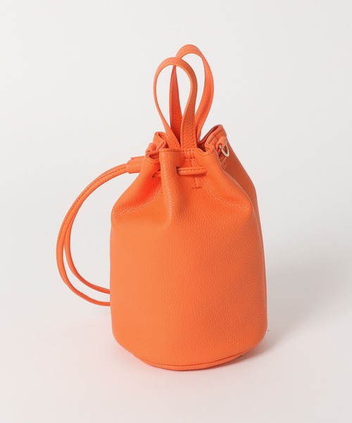 Andemiu（アンデミュウ）の「キンチャクミニショルダー280578（ショルダーバッグ・レディース・ホワイト/オレンジ/グレー・FREE）」の10枚目の写真