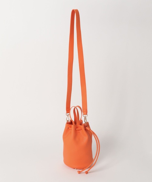 Andemiu（アンデミュウ）の「キンチャクミニショルダー280578（ショルダーバッグ・レディース・ホワイト/オレンジ/グレー・FREE）」の11枚目の写真