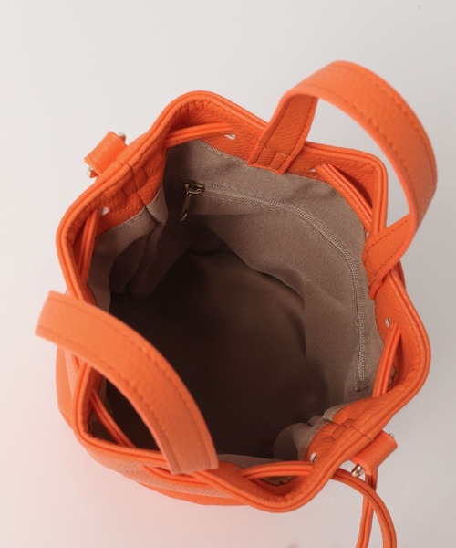 Andemiu（アンデミュウ）の「キンチャクミニショルダー280578（ショルダーバッグ・レディース・ホワイト/オレンジ/グレー・FREE）」の13枚目の写真