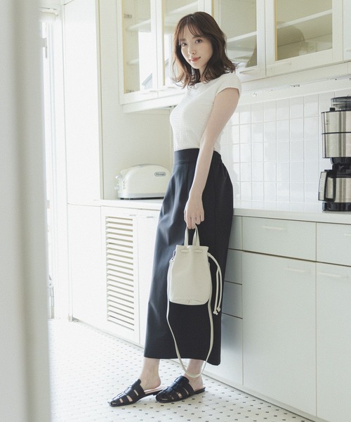 Andemiu（アンデミュウ）の「キンチャクミニショルダー280578（ショルダーバッグ・レディース・ホワイト/オレンジ/グレー・FREE）」の15枚目の写真