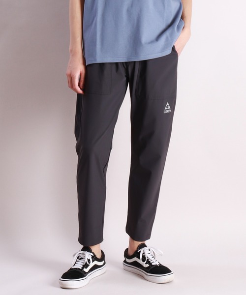 GERRY（ジェリー）の「GERRY 接触冷感 ナイロンニット ベーカーイージーパンツ（カーゴパンツ・メンズ・ベージュ/カーキ/ネイビー/ブラック/グレー/モカ・M/S/L/LL）」の2枚目の写真
