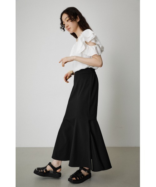 AZUL by moussy(アズールバイマウジー)の「MERMAID SLIT SKIRT/マーメイドスリットスカート(スカート・レディース・イエロー/グリーン/ブラック・SMALL/MEDIUM)」の5枚目の写真