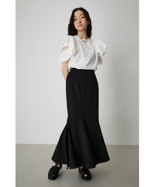 AZUL by moussy(アズールバイマウジー)の「MERMAID SLIT SKIRT/マーメイドスリットスカート(スカート・レディース・イエロー/グリーン/ブラック・SMALL/MEDIUM)」の6枚目の写真