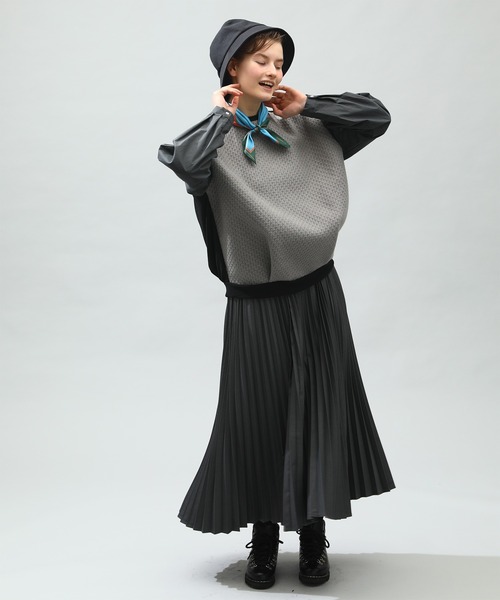 Kelen(ケレン)の「「KELEN / ケレン」RITZ / ACCORDION SKIRT(スカート・レディース・ブラック/イエロー/チャコールグレー/グリーン・M/S)」の5枚目の写真