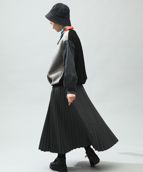 Kelen(ケレン)の「「KELEN / ケレン」RITZ / ACCORDION SKIRT(スカート・レディース・ブラック/イエロー/チャコールグレー/グリーン・M/S)」の6枚目の写真