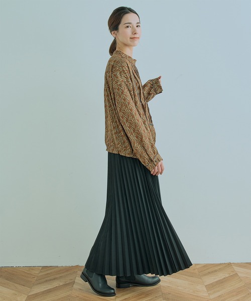 Kelen(ケレン)の「「KELEN / ケレン」RITZ / ACCORDION SKIRT(スカート・レディース・ブラック/イエロー/チャコールグレー/グリーン・M/S)」の12枚目の写真