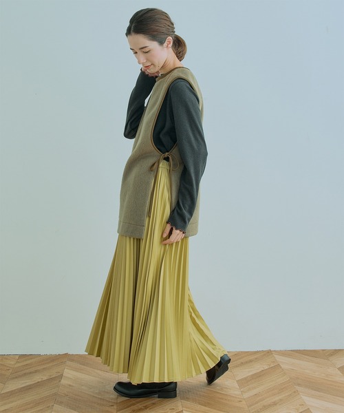 Kelen(ケレン)の「「KELEN / ケレン」RITZ / ACCORDION SKIRT(スカート・レディース・ブラック/イエロー/チャコールグレー/グリーン・M/S)」の15枚目の写真