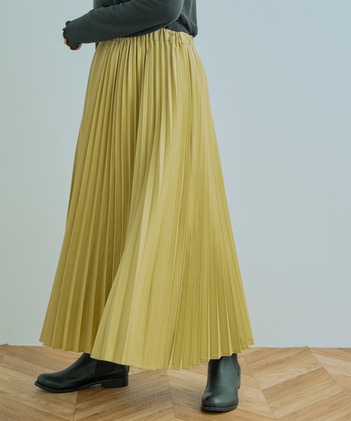 Kelen(ケレン)の「「KELEN / ケレン」RITZ / ACCORDION SKIRT(スカート・レディース・ブラック/イエロー/チャコールグレー/グリーン・M/S)」の16枚目の写真