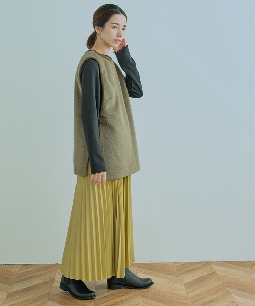 Kelen(ケレン)の「「KELEN / ケレン」RITZ / ACCORDION SKIRT(スカート・レディース・ブラック/イエロー/チャコールグレー/グリーン・M/S)」の17枚目の写真