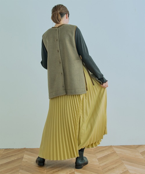Kelen(ケレン)の「「KELEN / ケレン」RITZ / ACCORDION SKIRT(スカート・レディース・ブラック/イエロー/チャコールグレー/グリーン・M/S)」の19枚目の写真