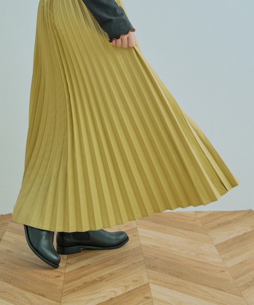 Kelen(ケレン)の「「KELEN / ケレン」RITZ / ACCORDION SKIRT(スカート・レディース・ブラック/イエロー/チャコールグレー/グリーン・M/S)」の21枚目の写真