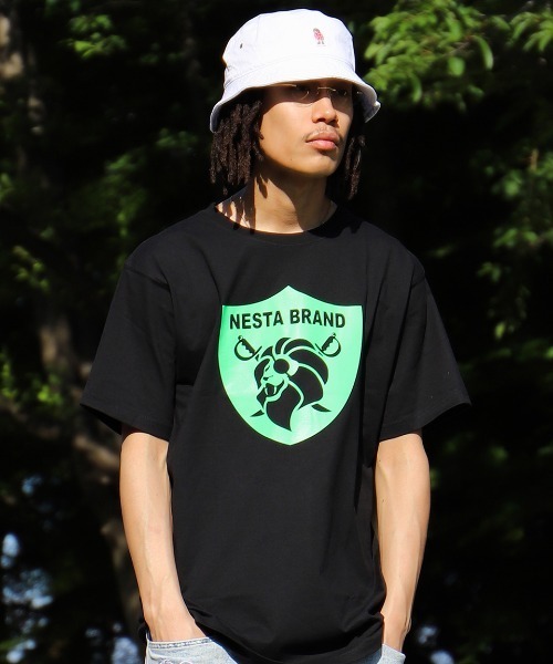 セール Japan加工 サーベル ライオン 蛍光 プリント T Tシャツ カットソー Nesta Brand ネスタブランド のファッション通販 Zozotown