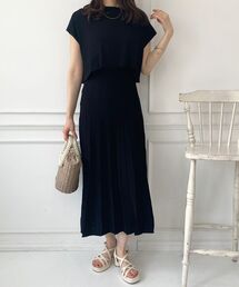 MAJESTIC LEGON | マルチwayノースリニットセットワンピ(ワンピース)