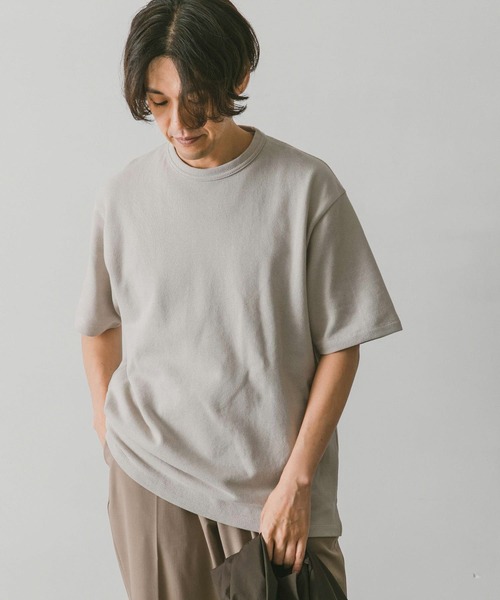 URBAN RESEARCH DOORS（アーバンリサーチドアーズ）の「『XLサイズ/WEB限定』ライト鹿の子ショートスリーブTシャツ（Tシャツ/カットソー・メンズ・ネイビー/ライトグレー/イエロー/ブルー・X-LARGE/LARGE/MEDIUM）」の7枚目の写真
