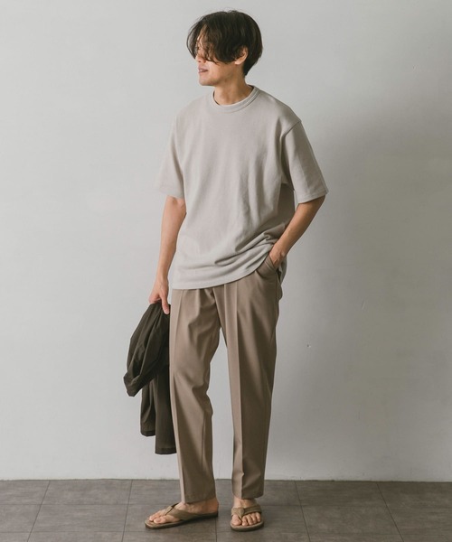 URBAN RESEARCH DOORS（アーバンリサーチドアーズ）の「『XLサイズ/WEB限定』ライト鹿の子ショートスリーブTシャツ（Tシャツ/カットソー・メンズ・ネイビー/ライトグレー/イエロー/ブルー・X-LARGE/LARGE/MEDIUM）」の8枚目の写真