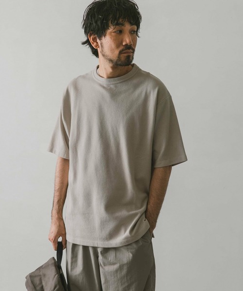 URBAN RESEARCH DOORS（アーバンリサーチドアーズ）の「『XLサイズ/WEB限定』ライト鹿の子ショートスリーブTシャツ（Tシャツ/カットソー・メンズ・ネイビー/ライトグレー/イエロー/ブルー・X-LARGE/LARGE/MEDIUM）」の12枚目の写真