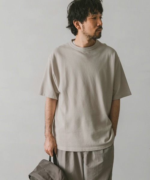 URBAN RESEARCH DOORS（アーバンリサーチドアーズ）の「『XLサイズ/WEB限定』ライト鹿の子ショートスリーブTシャツ（Tシャツ/カットソー・メンズ・ネイビー/ライトグレー/イエロー/ブルー・X-LARGE/LARGE/MEDIUM）」の14枚目の写真