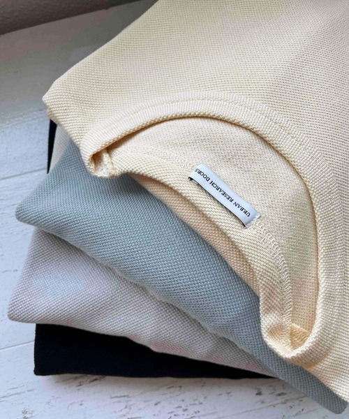 URBAN RESEARCH DOORS（アーバンリサーチドアーズ）の「『XLサイズ/WEB限定』ライト鹿の子ショートスリーブTシャツ（Tシャツ/カットソー・メンズ・ネイビー/ライトグレー/イエロー/ブルー・X-LARGE/LARGE/MEDIUM）」の17枚目の写真