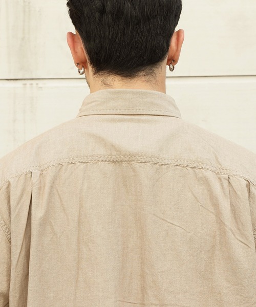 2546 カーハート　皮タグ　ロゴ　半袖　シャツ　ベージュ　ゆるだぼ　3XL CARHARTT カーハート 80〜 90年代 USA製 三角タグ デッド